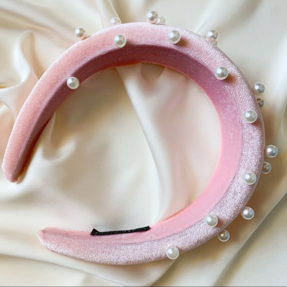 EVA - Pink Statement Pearls Foam Headband